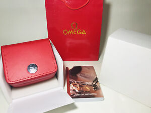 Trending Premium Omega Vintage Watch Box, Red Leather Box