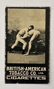 AHLKVIST EGEBERG WRESTLER 1905 BRITISH AMERICAN TOBACCO DANISH ATHLETES BOXERS - Picture 1 of 2