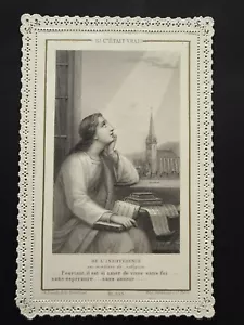 Tarjeta santa santino merlettato canivet LETAILLE PL.355 - Imagen 1 de 2