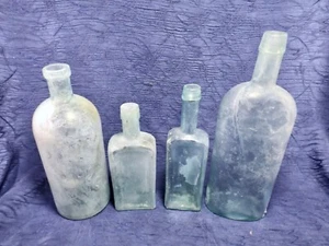 1800's Vintage Cork Style Bottles 4Pcs - Picture 1 of 8