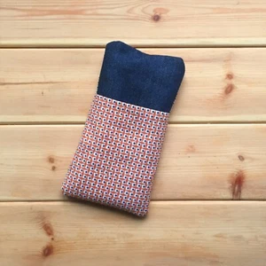 FOR SAMSUNG GALAXY S20 / A20s / A51 HANDMADE PHONE CASE FABRIC AND SMALL POCKET - Picture 1 of 4