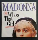 MADONNA Who's That Girl 7" Ps, Silver Plastic Label, A1/B1 FIRST PRESSING