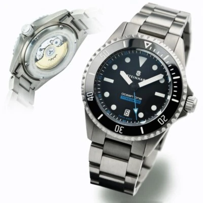 Steinhart Ocean Titanium 500 Premium 42mm Swiss Auto Diver Men's Watch 106-0505 - Image 1 of 4