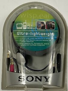2002 Sony DR-140UP Ultra Lightweight Hands Free Headset Sealed