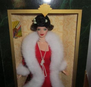 Barbie rugiente vintage 1997 Hallmark Mattel Holiday Voyage años 20 en caja original - Imagen 1 de 3