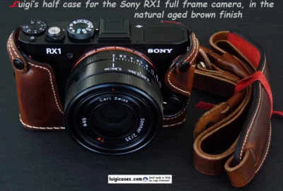 FUNDA MEDIA LUIGI PARA MARCO COMPLETO SONY RX1/RX1R+DHL INCLUIDA, CORREA DE LUJO OPCIONAL Foto 1 de 4