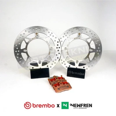 Brembo Front Brake Discs + Newfren SP1 Pads for BMW S1000R (std wheels) 2014-19 - Image 1 of 2