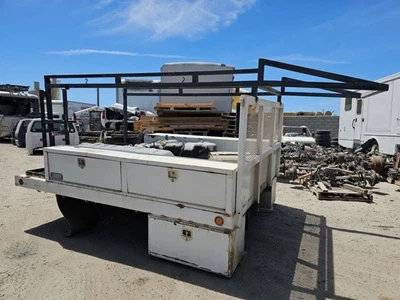 Ford F350 Super Duty 06 usado 10' ft plataforma plana utilitaria real con estante de escalera y cajas Foto 1 de 4