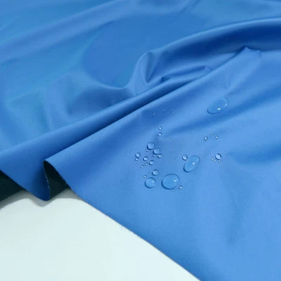 warmer blauer Softshell Stoff wasserabweisender Outdoor Meterware für Jacke Hose - Bild 1 von 2