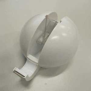 DISPENSER PORTA TAGLIA NASTRO ADESIVO DA TAVOLO SCRIVANIA ROTONDO BIANCO - Imagen 1 de 1