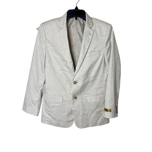 Class Club Blazer Boys 16 Beige Summer Suit Stretch Modern Fit Gold Label NWT - Picture 1 of 9