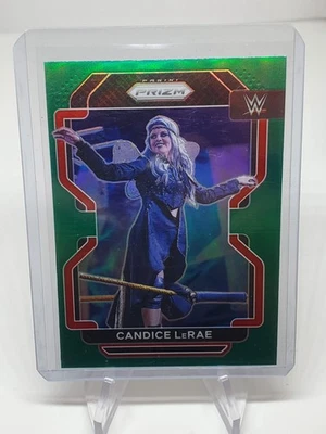 2022 Panini Prizm WWE Candice LeRae Green Prizm #153 - Image 1 of 2