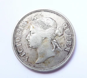 STRAITS SETTLEMENTS 50 cents 1888 - Imagen 1 de 2