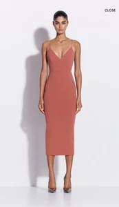 ALEX PERRY Bikini Dress in Stretch Crepe In Cedar Size AU8/US4 $1450 BNWT - Picture 1 of 9