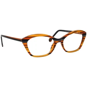 l.a.Eyeworks Brille Pancake 937 gestreift Abyssinian Cat Eye Japan 51[]17 135 - Bild 1 von 6