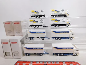4X Wiking H0 1:87 Camion/Rimorchio MAN: 570 Riedel + 598 sg/Mint+Box #CV465-0,5 - Foto 1 di 3