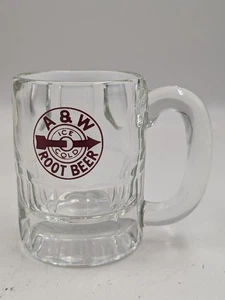 Vintage A&W Restaurant Heavy Glass 8oz. Root Beer Mug 1919-1948 Bullseye Logo - Picture 1 of 7