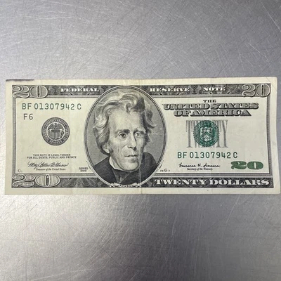 1996 Twenty Dollar Bill Federal Reserve Note Rare 29 Years Old Great Condition - Image 1 of 4