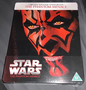 Star Wars The Phantom Menace UK Steelbook Blu ray NEW STILL SEALED !! - Picture 1 of 2