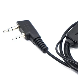 Walkie Talkie Headset Mic K-Plug Wired Two Way Earphone EarHook Headphone _pu - Picture 1 of 8