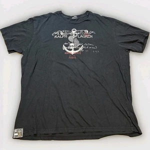 Polo Ralph Lauren NY Camiseta Hombres XL Sociedad Marina París Ancla Gráfico Náutico - Imagen 1 de 8