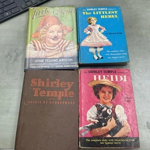 Vintage 4 SHIRLEY TEMPLE BOOKS LITTLE STAR '30s Littlest Rebel, Heidi - Picture 1 of 5