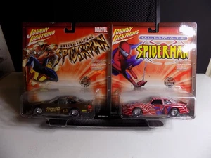 Johnny Lightning 1/43 Spiderman Stock Car Die-Cast Lot 2 Neu auf Karte - Bild 1 von 5