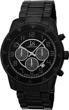 Joshua & Sons JS67BK Chronograph Date GMT Grey Numerals Black Mens Watch