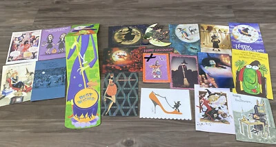 19 Halloween witch greeting card lot - Image 1 of 4