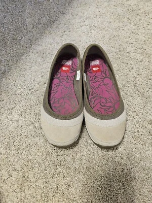 THE NORTH FACE ORTHOLITE 6 ZAPATOS PLANOS DE BALLET GRIS USADOS/ZAPATOS CÓMODOS/SIN CORDONES/ZAPATILLAS Foto 1 de 4