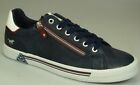 Mustang Sneakers Shoes Lace-Up Sport Shoes Blue New