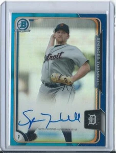 2015 Bowman Chrome Spencer Turnbull Blue Refractor #/150 Detroit Tigers - Picture 1 of 1