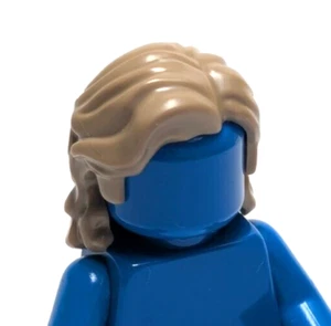 Lego - Minifigura de pelo - Rubio tostado, largo, ondulado, parte, longitud media - Imagen 1 de 2
