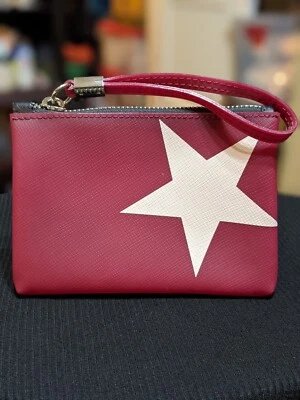 Muñequera GUM Gianni Chiarini Diseño PVC Rojo Con Estrella Blanca, Hecha en Italia Foto 1 de 4