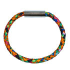 HERMES Goliath Bracelet Bangle Accessories Braided Silk Twill Metal Multicolor
