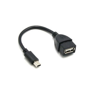 Mini USB Male to USB Female Car OTG Cable Adapter For Video Camera 3.e6 Ni