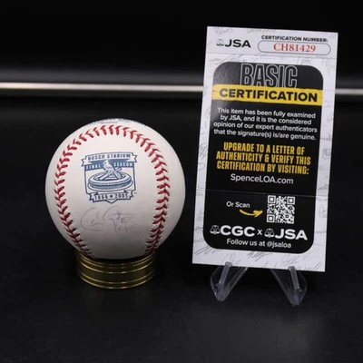 Chris Carpenter Firmado 2005 Busch Stadium Béisbol Automático CY 05 Insc JSA D13587 Foto 1 de 4
