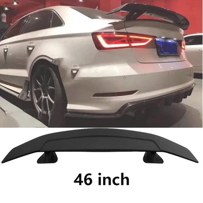 For AUDI A3 A4 A5 A6 S3 S 46" Rear Car Trunk Spoiler Lip Racing Style Wing Matte Foto 1 de 4