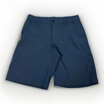 Шорты для гольфа мужские Lululemon Kahuna темно-синие Atheltic Chino размер 34 внутренний шов 10 дюймов - Изображение 1 из 4