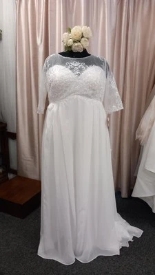 ZOSIA A-line Ivory Wedding Gown Size 28 BNWT RRP £1059 - Image 1 of 4