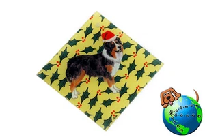Australian Shepherd Kristallglas Weihnachtsschmuck - Bild 1 von 3