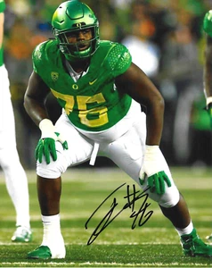 WASHINGTON COMMANDERS JOSH CONERLY JR HAND SIGNED OREGON DUCKS 8X10 PHOTO W/COA - Picture 1 of 1