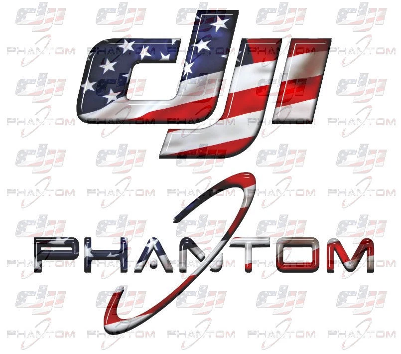 Patriotic DJI Phantom Custom Graphics - Includes 4 Decals - Image 1 of 1