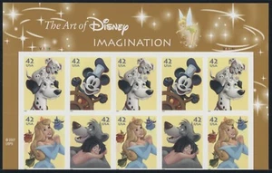 US-2007 Disney Characters: The Art of Imagination - SC# 4342-4345 Pane of 10 MNH - Picture 1 of 2