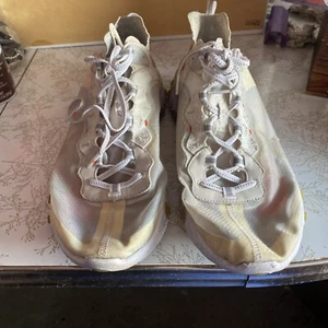 Nike React Element 87 Shoes Sail Light Bone White Rush Orange Size 13 AQ1090-100 - Picture 1 of 10