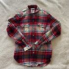 AMERICAN EAGLE AAA-MAZINGLY SOFT Womens Shirt Button Down Red Plaid Flannel  | S