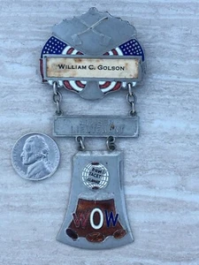 WOW Vintage Fireman’s Society ID Badge - Bild 1 von 5