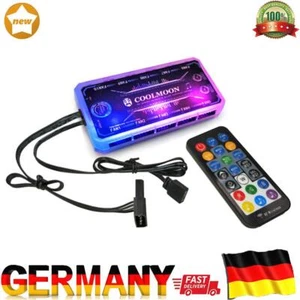 RGB Fan Controller 12cm Remote Control Computer Case 12V PC Cooling Chassis Fan - Bild 1 von 7