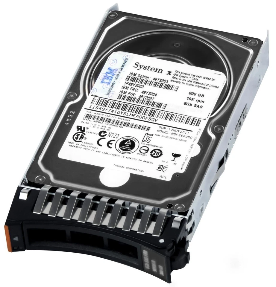 49y2004 IBM 600gb 10k 6g SAS 2.5 SFF Hot-swap
