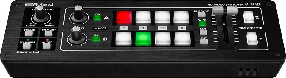 Roland V-1HD HD 4 HDMI Input Video Switcher w Built-In 12 Channel Audio Mixer - Image 1 of 4